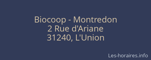 Biocoop - Montredon