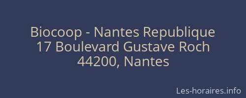 Biocoop - Nantes Republique