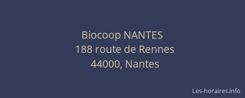Biocoop NANTES