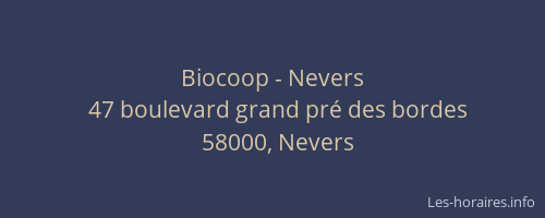 Biocoop - Nevers