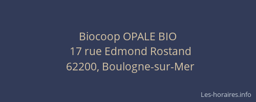 Biocoop OPALE BIO