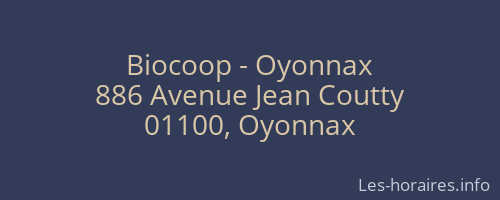 Biocoop - Oyonnax