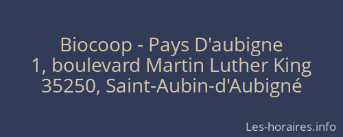 Biocoop - Pays D'aubigne