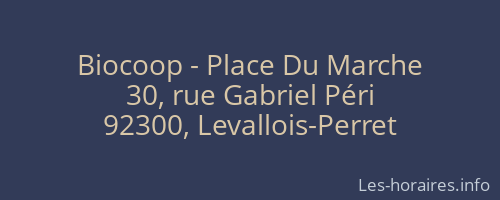 Biocoop - Place Du Marche