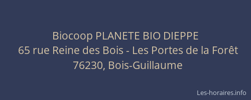 Biocoop PLANETE BIO DIEPPE