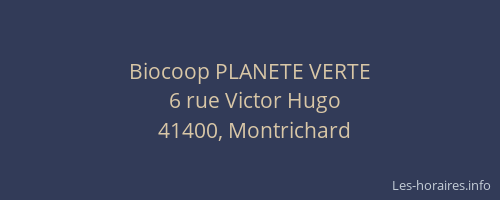 Biocoop PLANETE VERTE