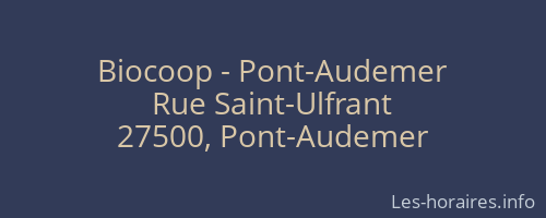 Biocoop - Pont-Audemer