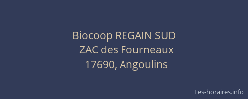Biocoop REGAIN SUD