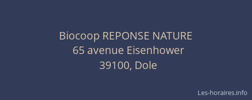 Biocoop REPONSE NATURE