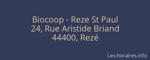 Biocoop - Reze St Paul