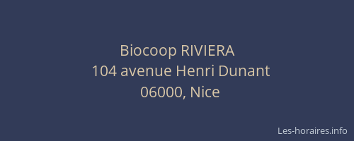 Biocoop RIVIERA