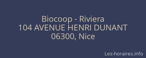 Biocoop - Riviera
