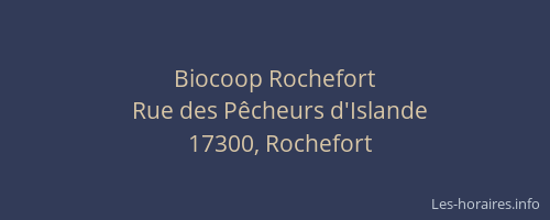Biocoop Rochefort