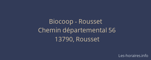 Biocoop - Rousset