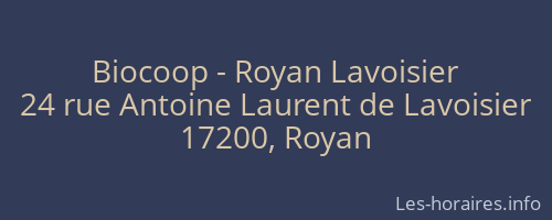 Biocoop - Royan Lavoisier