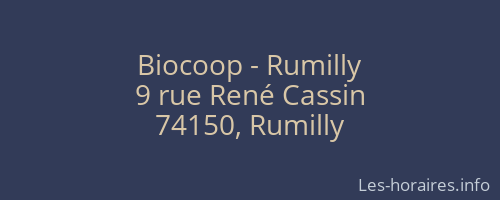 Biocoop - Rumilly