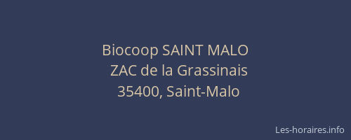 Biocoop SAINT MALO
