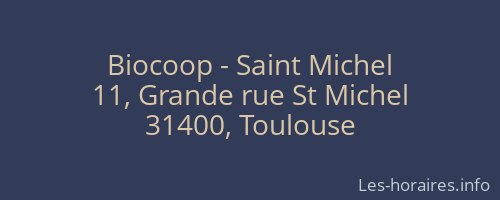 Biocoop - Saint Michel