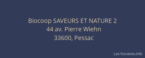 Biocoop SAVEURS ET NATURE 2