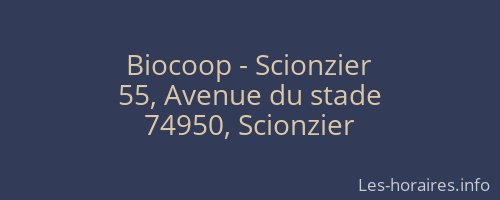 Biocoop - Scionzier