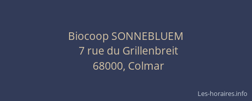Biocoop SONNEBLUEM