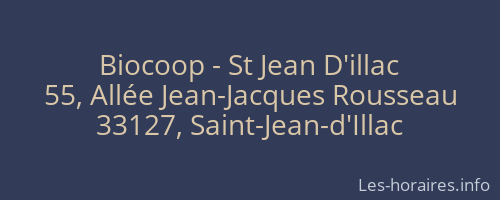 Biocoop - St Jean D'illac