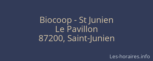 Biocoop - St Junien