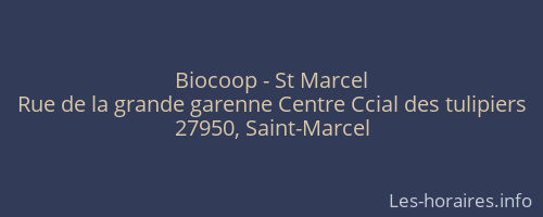 Biocoop - St Marcel