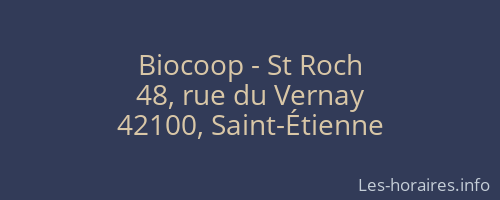 Biocoop - St Roch