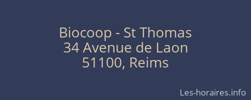 Biocoop - St Thomas