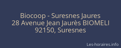 Biocoop - Suresnes Jaures