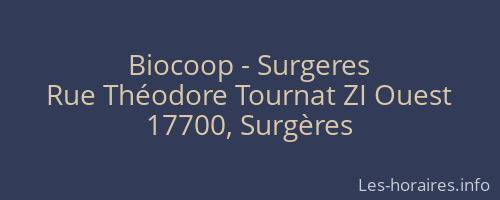 Biocoop - Surgeres