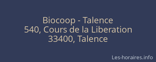Biocoop - Talence