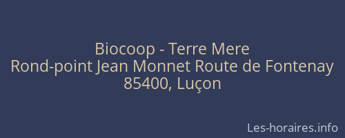 Biocoop - Terre Mere