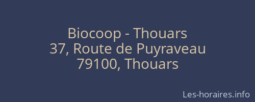 Biocoop - Thouars