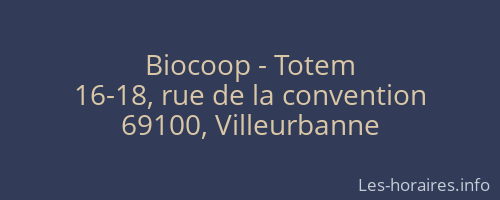 Biocoop - Totem