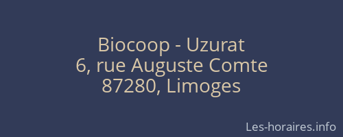 Biocoop - Uzurat