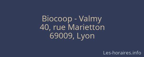 Biocoop - Valmy