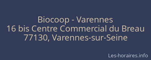Biocoop - Varennes