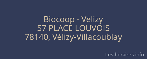 Biocoop - Velizy