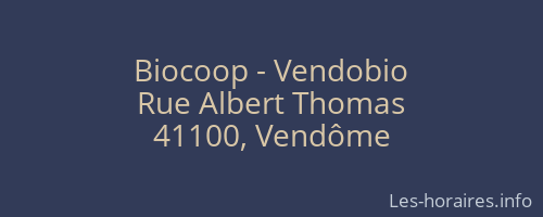 Biocoop - Vendobio
