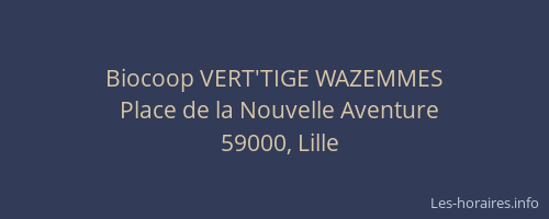 Biocoop VERT'TIGE WAZEMMES