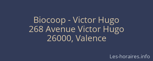 Biocoop - Victor Hugo