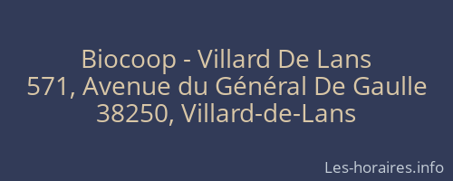 Biocoop - Villard De Lans