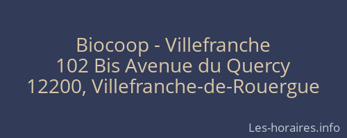 Biocoop - Villefranche