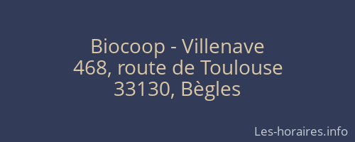 Biocoop - Villenave