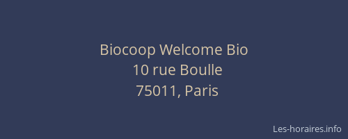 Biocoop Welcome Bio
