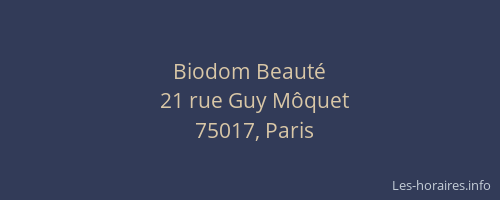 Biodom Beauté