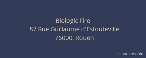 Biologic Fire