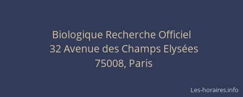 Biologique Recherche Officiel